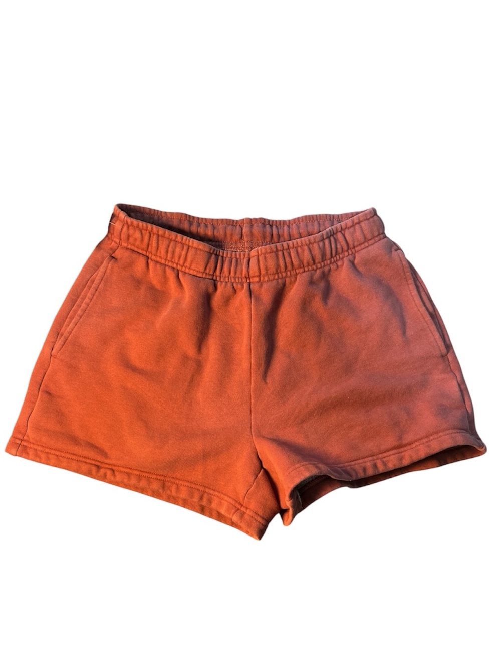 TNA Women's Burnt Orange Elastic Waist Athletic Shorts sz S